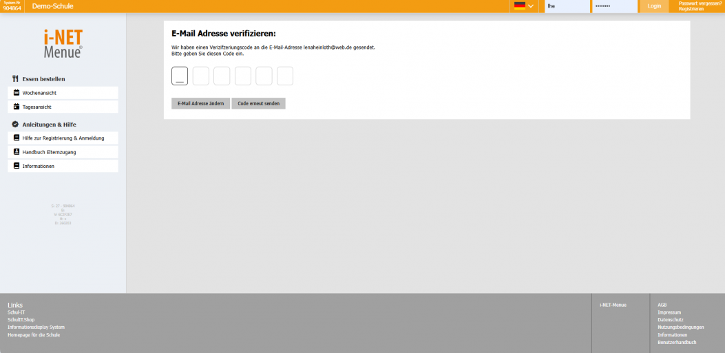 Freischaltcode verifizieren